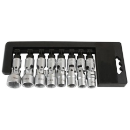 Jeu de douilles articulées à carré de 3/8'' - 8 pièces
8 douilles à entraînement de 3/8" 10/11/12/13/14/15/17/19mm