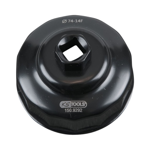 Cloche pour filtre à huile 74mm 14 cannelures