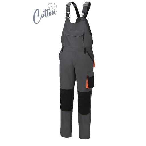Cotte de travail 100 % coton élastiqué, 220 g/m2 Slim Fit