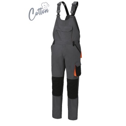 Composition
97 % coton, 3 % tissu élastiqué, 220 g/m2
Design
• Slim Fit
• Bretelles élastifiées, réglables, décrochage rapide
• Grande poche de poitrine avec fermeture à scratch
• Deux grandes poches avant
• Deux poches arrière avec fermeture à scratch
• Grande poche latérale gauche avec fermeture à scratch, dotée d'empiècement porte-badge
• Poche pour mètre et bande pour marteau
• Empiècements pour genouillères
Couleur
Gris/Noir
XS, S, M, L, XL, XXL, XXXL