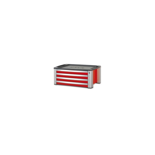 Coffre à outils 4 tiroirs (alu) beta rouge