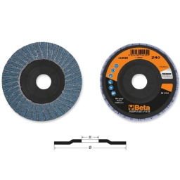 Disque à double lamelles zirconium support plastique 125mm 11202B grain 60
Disque à lamelles plat Zirconium avec support plastique et double lamelles
Exécution plate
Indiqué pour ébavurage, meulage et  finition de surfaces.
Utilisable pour les opérations sur les aciers inoxydables, les métaux ferreux et non ferreux.
Les grains plus gros sont indiqués pour les travaux de meulage et de dégrossissage ; en revanche, les grains plus fins sont particulièrement adaptés aux travaux de  finition.
Lot de 10