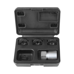 Coffret de réparation de goujons
- pour le nettoyage et le taraudage extérieur
- entraînement 6 pans sw 24
- sens de coupe à droite
- acier
- coffret de rangement
porte-filieres
Filière m12x1.25
Filière m12x1.5
Filière m14x1.5