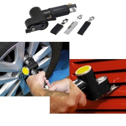 Ponceuse pneumatique à doigts de ponçage idéale pour poncer les espaces confinés. 
Ajoutée à la gamme Power-TEC principalement pour la rénovation des jantes en alliage, le dispositif à vibrations compact est parfait pour travailler entre les rayons de roues. 
Convient également à l'affûtage des lames d'outils.

Ponceuse pneumatique à doigts de ponçage idéale pour la rénovation des jantes en alliage.
Conçue pour être utilisée avec des bandes abrasives à velcro standard 50 x 22 mm et 65 x 17 mm.
Niveau sonore : 81 dB. Vibrations : 1,2 m/s2. Poids : 0,75 kg.
Admission d'air : 1/4" BSP. Vitesse à vide : 13 000 TR/MIN. Échappement arrière. Fournie avec 2 patins de rechange et 1 plaque de maintien de 65 x 17 mm de rechange.
Des patins de rechange sont disponibles séparément, voir les références 62408 (50 x 22 mm), 62409 (65 x 17 mm), ainsi qu'une plaque de maintien de rechange de 65 x 17 mm, référence 62410.