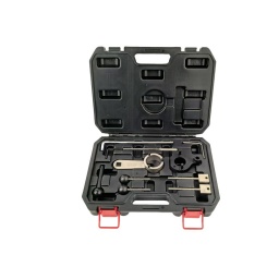 Jeu d'outils de calage moteur VAG 1.4 / 1.6 / 2.0 CR TDI
Pour moteurs 1.4 / 1.6 / 2.0 CR TDI du groupe VAG

Affectations véhicules : Audi : A1/A1 Sportback, A3 / A3 Sportback, A3 limousine, A3 Cabrio, A3 Sedan, A4, A4 Quattro, A4 Allroad, A5 Sportback, A5 Coupé, A5 Cabriolet, A6, TT, Q3, Q5.
Seat : Alhambra, Ibiza, Leon, Leon ST.
Skoda : Fabia III, Fabia III Estate, Rapid, Rapid Spaceback, Octavia III, Superb III.
Volkswagen : Golf VI, Golf VII, Golf VII Estate, Golf VII SV/Sportsvan, Golf VII Wagon, Passat, Polo, Scirocco, Sharan II, Touran II, Tiguan

Codes moteurs : Moteur 1.4 : CUSA, CUSB, CUTA
Moteur 1.6 : CLHA, CLHB, CRKA, CRKB, CXXA, CXXB
Moteur 2.0 : CKFB, CKFC, CRBC, CRBD, CRFA, CKFB, CRFC, CRMB, CRLB, CRLC, CRVA, CRVC, CUAA, CUNA, CUPA, CUUA, CUUB, CUWA, DDAA, CNHA, CNHC, CSUA, CSUB, CSUD, CSUE

Codes OEM : T10490, T10492, T10051, 3359, T10060A, T10264, T10265