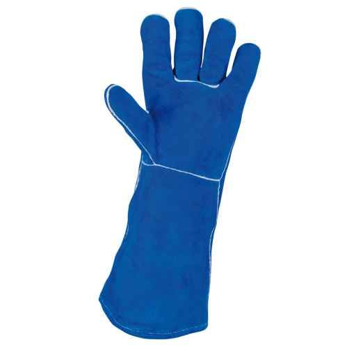Gants de protection longs en cuir pour soudeur, L