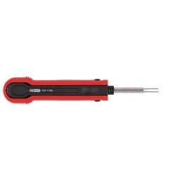 Utilisation universelle 
Pour largeur de connecteur 2,8 mm 
Extraction suivant le principe 2 
Coque de protection de lame à verrouillage 
Pointes en acier 

 Utilisation : véhicules utilitaires et PL
