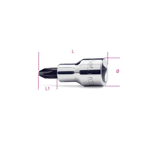 Douille 1/2 pour vis cruciforme phillips ph1 beta 920ph