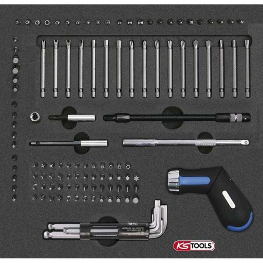 Module basic line tournevis cliquet+embouts de vissage 103 pièces