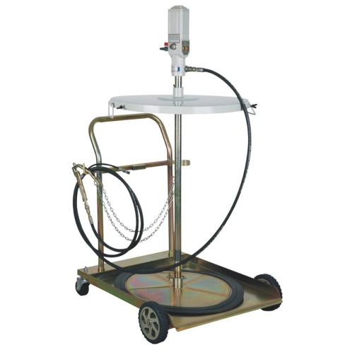 Ensemble pompe pnematique pour graisse 180/220kg avec chariot