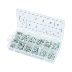 Assortiment de vis auto-taraudeuses bois
65 x dia 4 x 1/2''
55 x dia 4 x 5/8''
60 x dia 6 x 3/8''
65 x dia 6 x 1/2''
60 x dia 6 x 5/8''
45 x dia 6 x 3/4''
50 x dia 8 x 1/2''
40 x dia 8 x 5/8''
30 x dia 8 x 1''
20 x dia 8 x 1.1/4''
25 x dia 10 x 3/4''
20 x dia 10 x 1''
15 x dia 10 x 1.1/4''