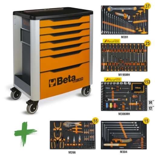 Servante d'atelier RSC39/7 compo 5 tiroirs Auto 100% Italie