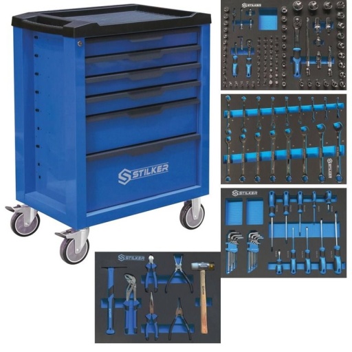 Servante 6 tiroirs 72513 - 147 outils
