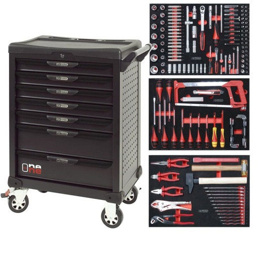 Servante ks tools avec composition 251 pièces (3 tiroirs) 