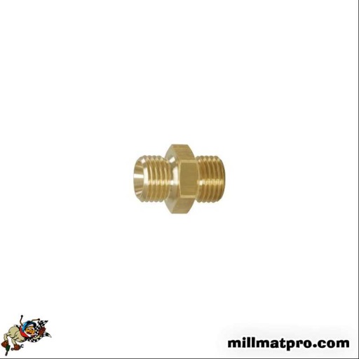 Raccords d'air comprimé 1/2"Gx1/2"G  clé 24mm - L.30mm