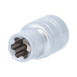 Torx-E-Plus (EPL)
Carré d'entraînement intérieur selon DIN 3120 / ISO 1174 avec encoche pour verrouillage par bille
Pour une utilisation manuelle
Finition satinée
Chrome Vanadium