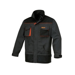 Veste de travail beta-easy
- en t/c canvas 260g/m2.
- empiècement en oxford. gris.
- 65 % polyester. 35 % coton
- taille du xs au xxxxl
- tableau des tailles voir fiche technique
