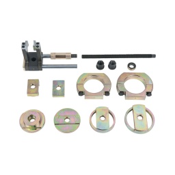 Outils pour le démontage des silent-blocs - BMW
- pour le montage et le démontage dessilent-blocs
- outil de maintien pour roulement caoutchouc
utilisation : BMW e81/e82/e87/e88 et BMW e90/e91/e92/e93
composition :
Vérin de force. m16 x 2.0 mm anneau. dia 32.4 mm ecrou. m16 x 2.0 mm outil de maintien
bague. 58.0 x 38.0 mm bague. 42.0 x 62.7 mm bague. 123.0 x 95.0 mm bague. 128.0 x 100.0 mm bague. dia 84.0 mm bague. dia 89.0 mm bague. dia 87.0 mm bague. dia 99.0 mm 