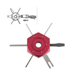 Extracteur de cosses
- outillage de précision pour les defauts de connexion
- idéal pour les connecteurs pack-con et weather-pack sur Systèmes gm c3
- 6 differents extracteurs de cosses