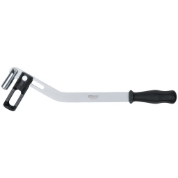 Pour appuyer sur les ressorts de soupapes
Pièce de pression en plastique remplaçable
Chrome Vanadium
Surface chromée
Utilisations : Par exemple VAG avec poussoirs de soupapes 1.3 – 1.8l avec goujon M8