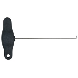 Idéal pour retirer les crochets des appuis-tête 
Spécialement coudé 
Poignée mono-composant 
Avec trou d'accrochage 

 Utilisations : Opel Astra, Corsa, Tigra, Vectra, Zafira... 

