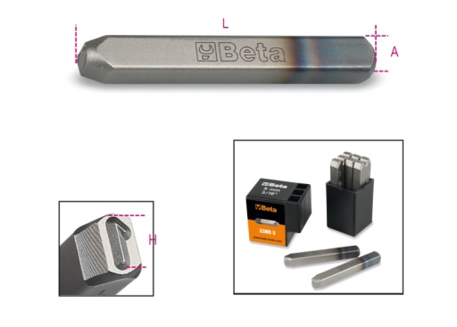 Kit de chiffres à frapper 4mm