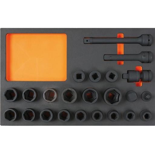 Module serrage 3/4 douilles chocs, 23 pièces M127