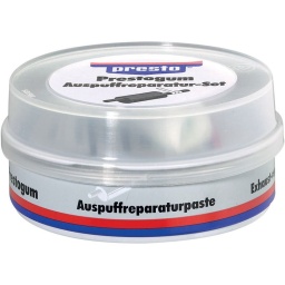 Pâte pour réparation échappement
La pâte de réparation pour échappement presto est une pâte de type mastic pour la réparation de trous. fissures et autres perforations dans les Systèmes d'échappement