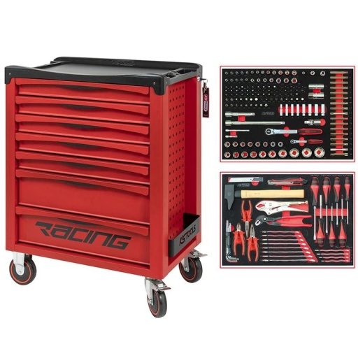 Servante d'atelier ks tools racing 184 pièces