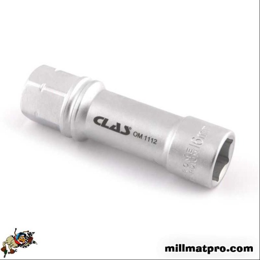 Douille traversante héxagonale 24mm L.82mm 1/2" CrV