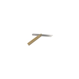Fausse équerre à coulisse

- lame inox graduée  250x1.1mm - talon bois 200mm - garniture dural