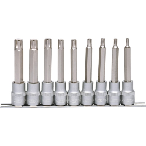 Jeu de douilles tournevis 1/2" RIBE, 9 pièces, M5-M14