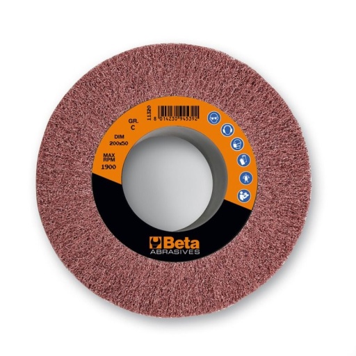 Roue abrasive non tissée avec alésage 76,2mm 200x50 11320 grain VF