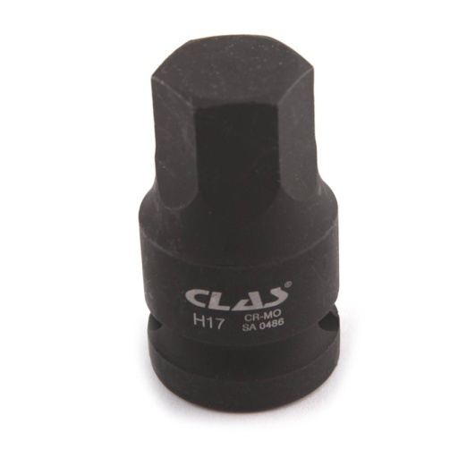 Douille choc écrou moyeu VAG héxagonale 17mm L.43mm 1/2" Cr-Mo