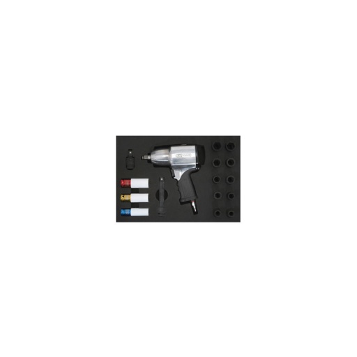 Module de clé à choc pneumatique 1/2 360nm 17 pièces