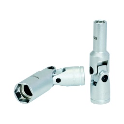 Douilles articulées pour bougies
- 6 pans
- carré d'entrainement intérieur selon din 3120 / iso 1174 avec encoche pour verrouillage par bille
- pour le montage et le démontage des bougies de préchauffage
- pour les endroits difficiles d'acces
- convient pour tous types de bougies de préchauffage
- articulation vissee
- joint caoutchouc pour un bon maintien de la bougie
- finition satinee
- chrome vanadium