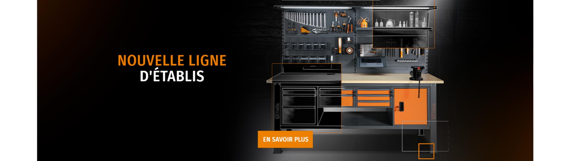 KS Tools - Coffre à outils ULTIMATE équipé - 3 tiroirs et plateau