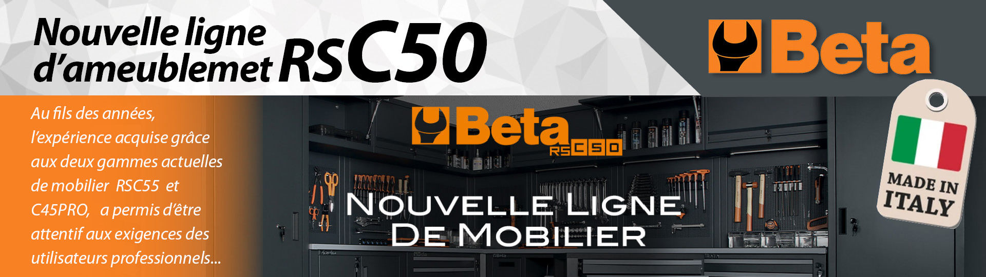 Mobilier atelier RSC50 Beta