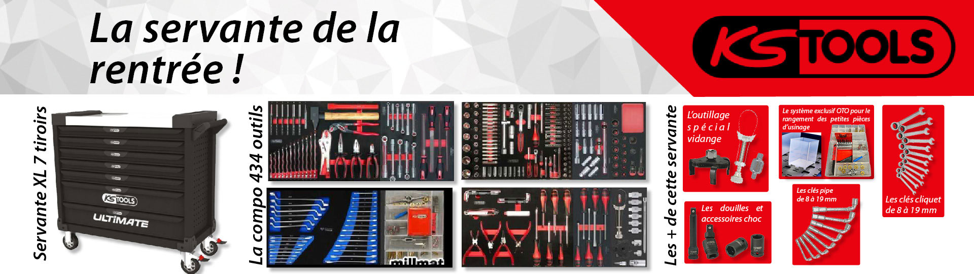 Servante complète ks tools